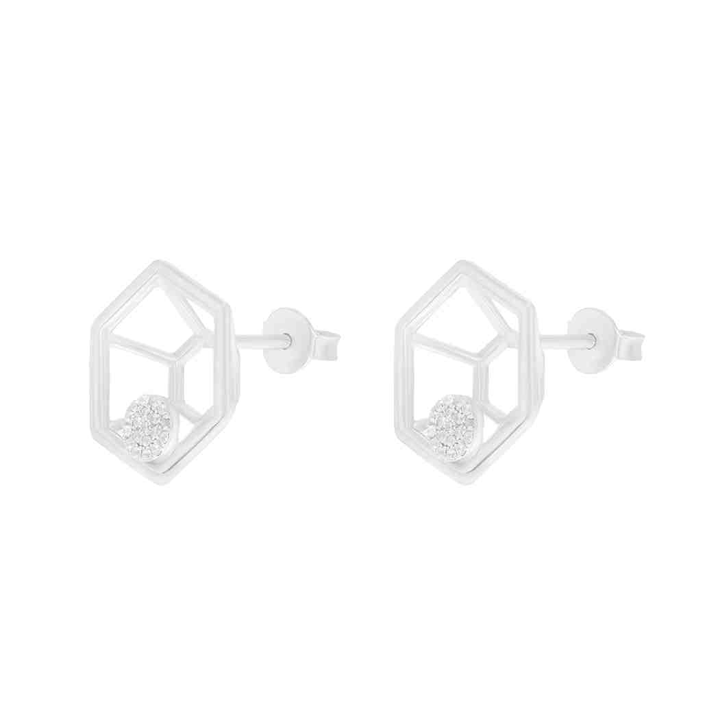 Round Cut Diamond Stud Earring ER21301A